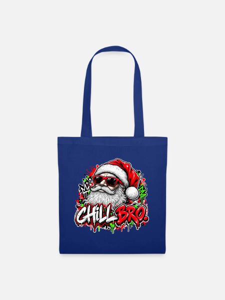 Chill Bro Entspannter Weihnachtsmann Mit - Stoffbeutel - Royalblau