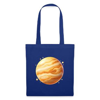 Goldplanet Jupiter Wirbel - Stoffbeutel - Royalblau - Vorne