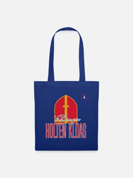 'k Bin gin Holten Kloas – Sinterklaas-Trikot - Stoffbeutel - Royalblau