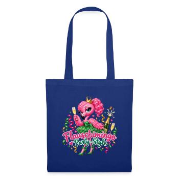 Flauschimingo Party Style - Stoffbeutel - Royalblau - Vorne