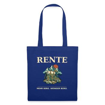 Rente Bergabenteuer Outfit - Stoffbeutel - Royalblau - Vorne
