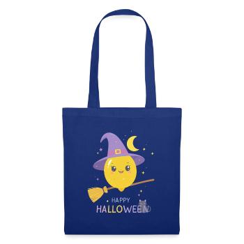 Zitronenhexe Happy Halloween - Stoffbeutel - Royalblau - Vorne