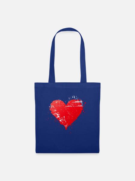 Heart - Stoffbeutel - Royalblau