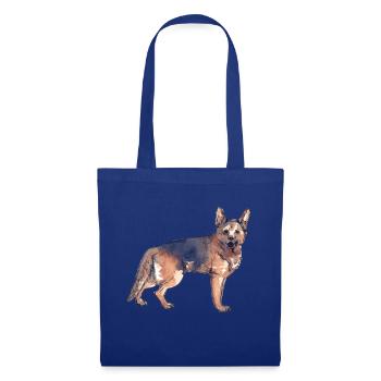 Deutscher Schäferhund - Stoffbeutel - Royalblau - Vorne
