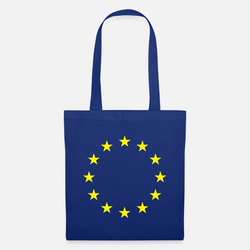 EU Sternen - Stoffbeutel - Royalblau