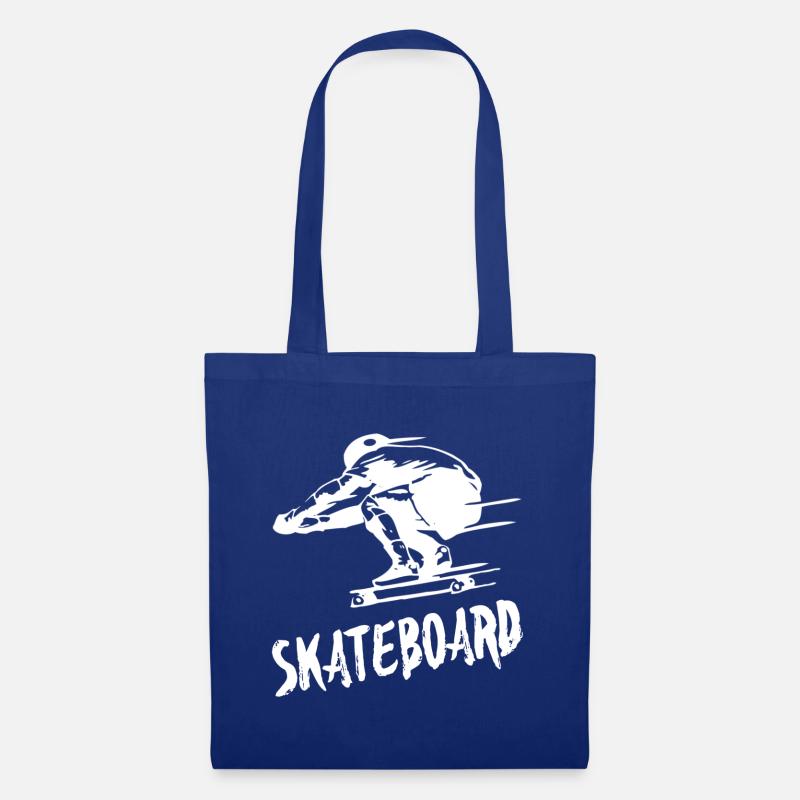 Skateboard - Stoffbeutel - Royalblau