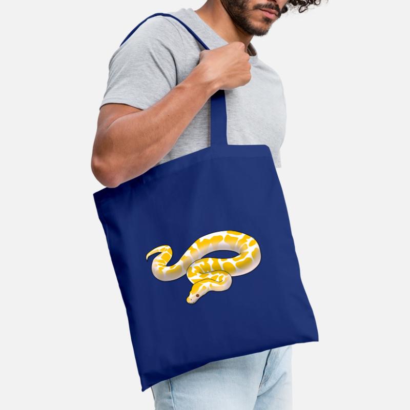 Albino ball python Python regius ballpython motif Sac en tissu