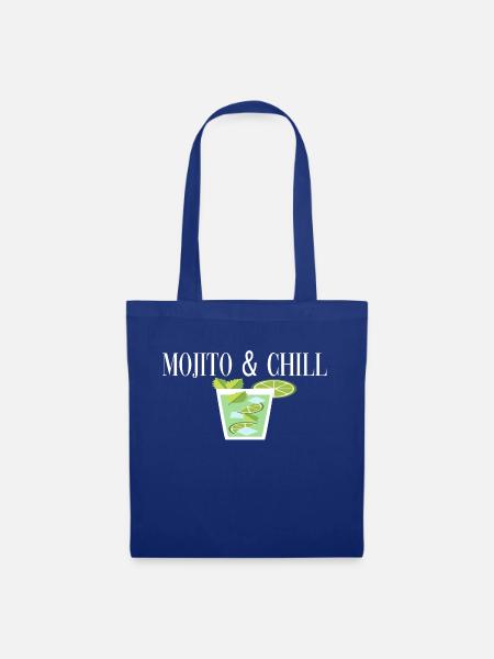 mojito & chill geschenk - Stoffbeutel - Royalblau