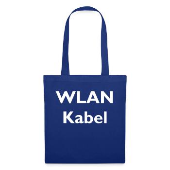 WLAN Kabel - Stoffbeutel - Royalblau - Vorne