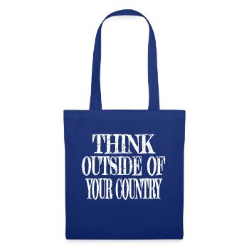 outdoors family holiday quote hiking - Stoffbeutel - Royalblau - Vorne
