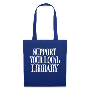 Book Cat Wine Book Fan Quote Comics Awesome Lover - Tote Bag - royal blue - Front