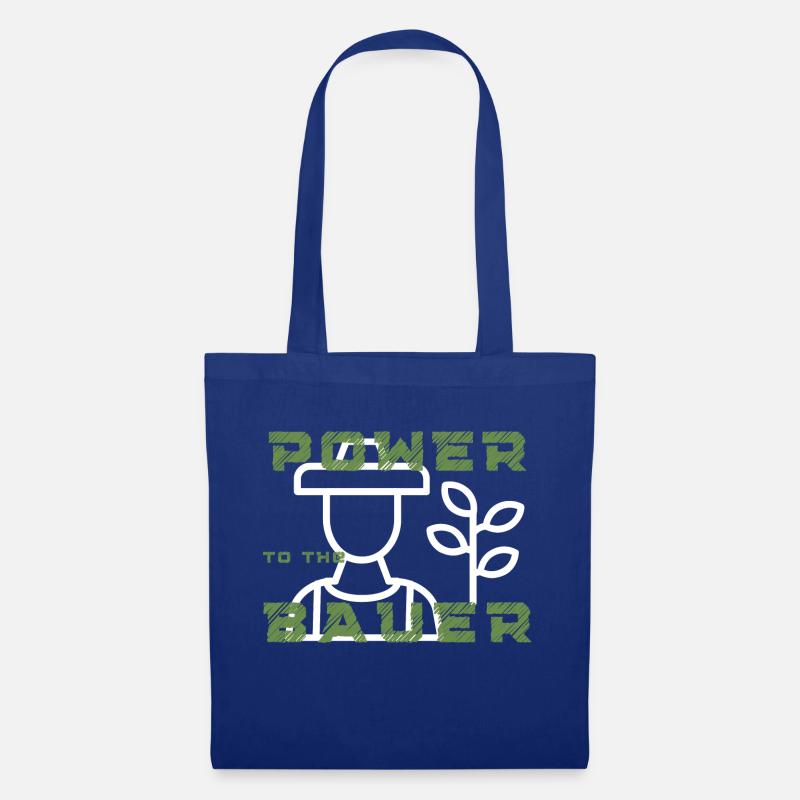 Powerto the Bauer Logo - Stoffbeutel - Royalblau