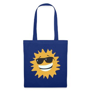 Sunburst Smiling with Sunglasses - Tote Bag - royal blue - Front