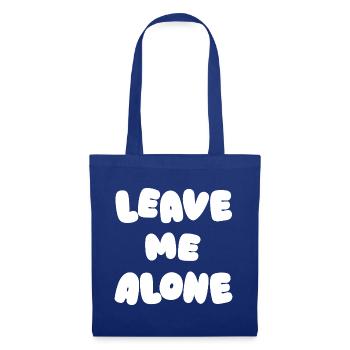Laisse-moi tranquille - Sac en tissu - bleu royal - Devant