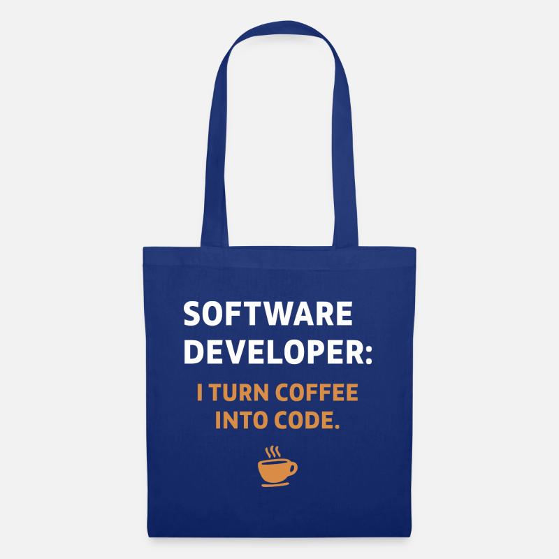 Software Developer - Coffee Edition - Stoffbeutel - Royalblau