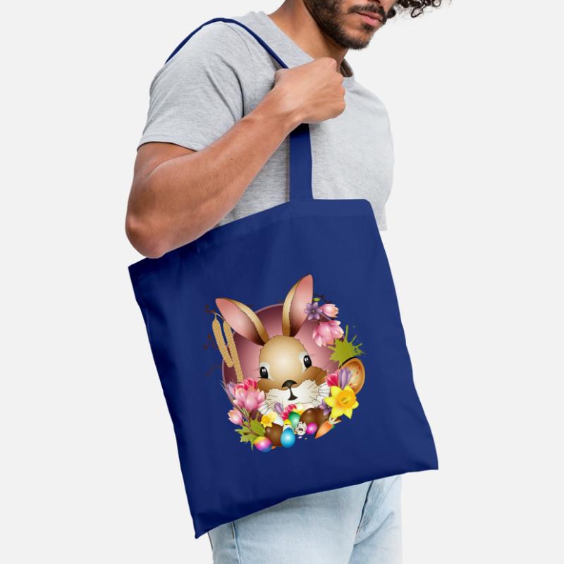 Adorable Easter bunny with Easter decoration Tote Bag
