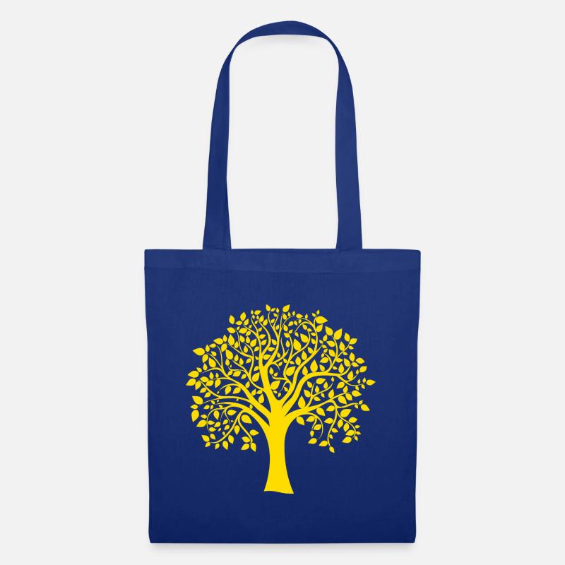 Icon Orange Jumbo Tree Print Silhouette - Stoffbeutel - Royalblau