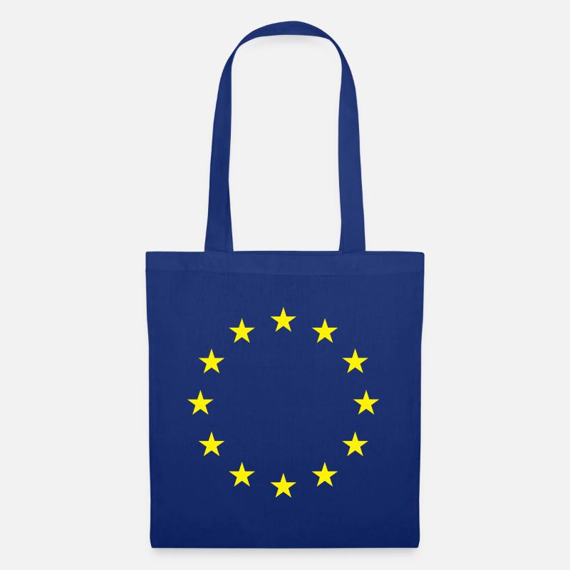 EU-Flagge - Stoffbeutel - Royalblau