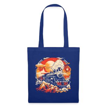 Chemin de fer - Sac en tissu - bleu royal - Devant