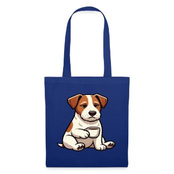 Jack Russel terrier Jack russel Besitzer Jacky - Stoffbeutel - Royalblau - Vorne