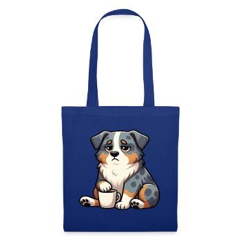 Australian Shepherd Aussie Aussiebesitzer Aussies - Stoffbeutel - Royalblau - Vorne