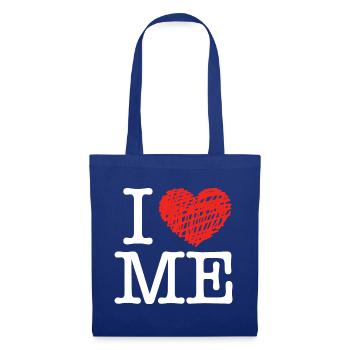 Ich liebe mich - Stoffbeutel - Royalblau - Vorne