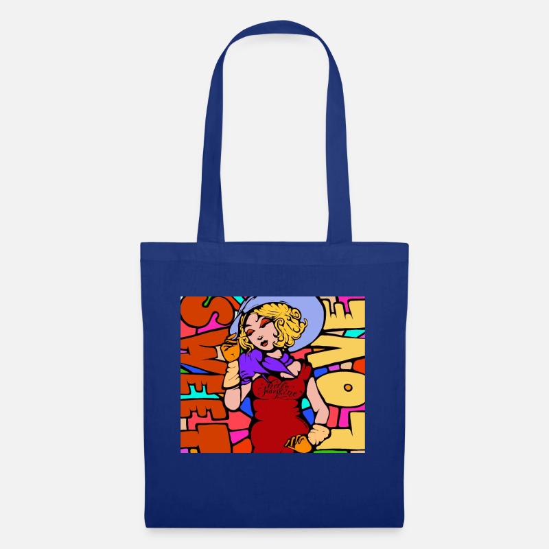 Hello Sunshine - pop colors - Tote Bag - royal blue
