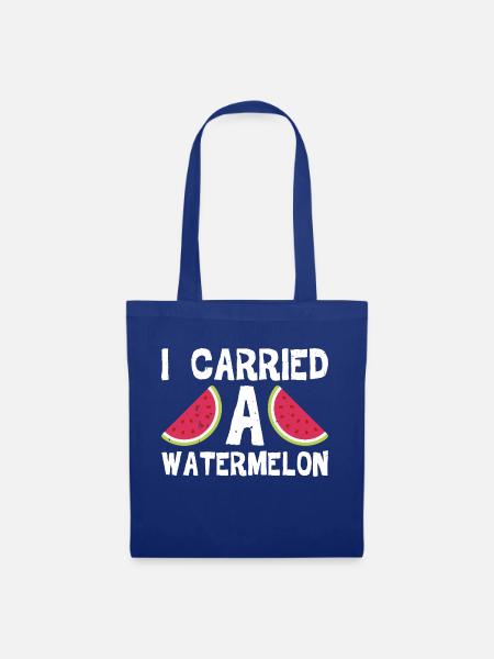 I Carried A Watermelon 13 - Stoffbeutel - Royalblau