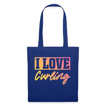 I love curling - Tote Bag - royal blue - Front