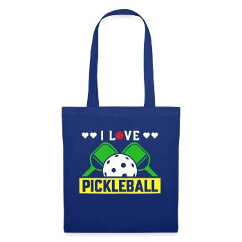 Lustiges Zitat Ich liebe Pickleball -Gaming -Spiel - Stoffbeutel - Royalblau - Vorne