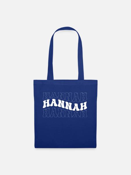 Lustige Hannah Groovy 4 Männer Frauen Coole Hannah Krawatte - Stoffbeutel - Royalblau