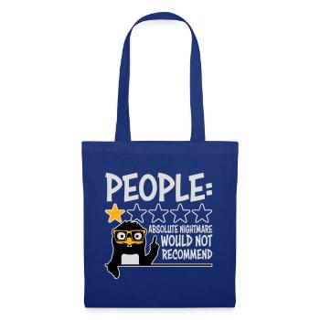People Absolute Nightmare 1 Stern Review Pinguin - Stoffbeutel - Royalblau - Vorne