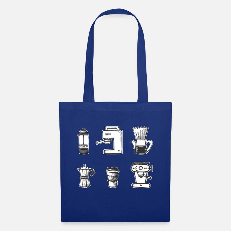 Kaffee - Stoffbeutel - Royalblau