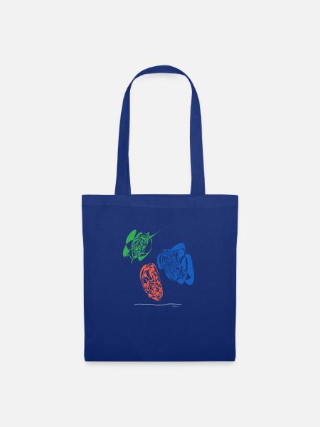Abstract design Nacho dips - Stoffbeutel - Royalblau