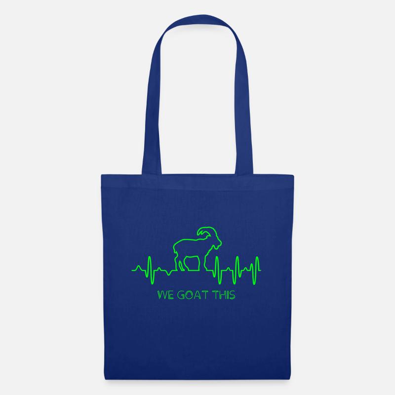 Ziege EKG - Stoffbeutel - Royalblau