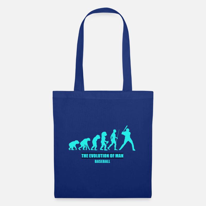 Evolution man baseball - Tote Bag - royal blue