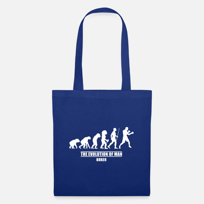 Boxer evolution shirt - Tote Bag - royal blue