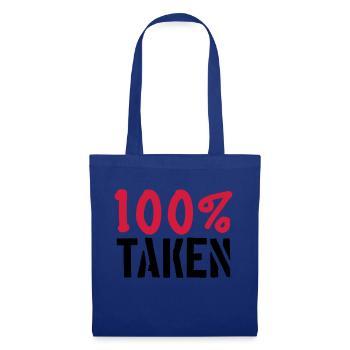 100 pour cent taken pardon amour amour couple pae - Sac en tissu - bleu royal - Devant