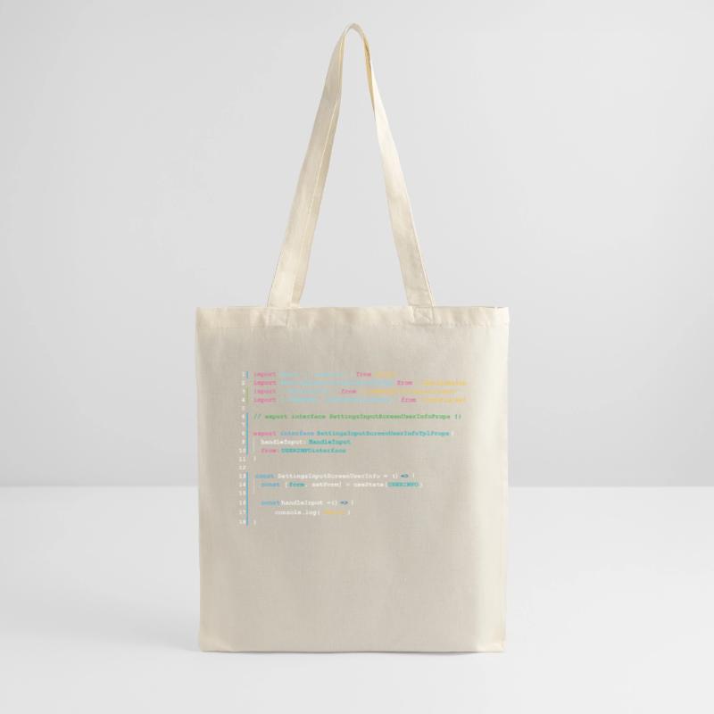 Code des programmeurs dans React Sac en tissu