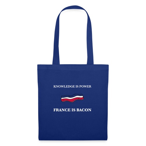 France is Bacon (Blue) - Tote Bag