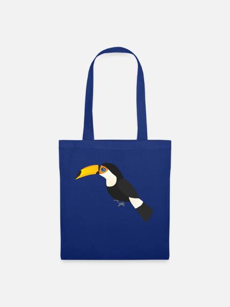 Riesen-Toucan - Stoffbeutel - Royalblau