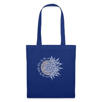 Mandela, Moon, Live by the sun, love by the moon - Stoffbeutel - Royalblau - Vorne