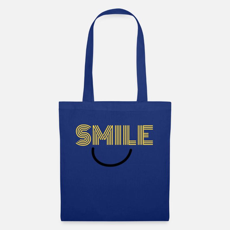 SMILE - Stoffbeutel - Royalblau