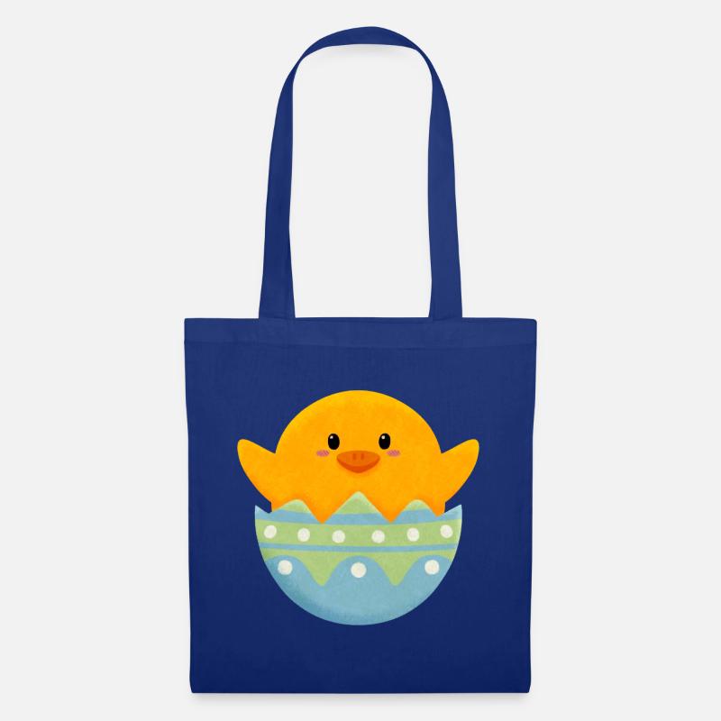 Chick in Easter egg - Tote Bag - royal blue