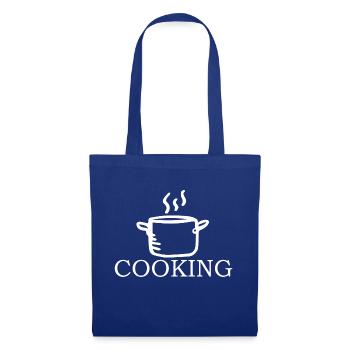 Koch kochen backen - Stoffbeutel - Royalblau - Vorne