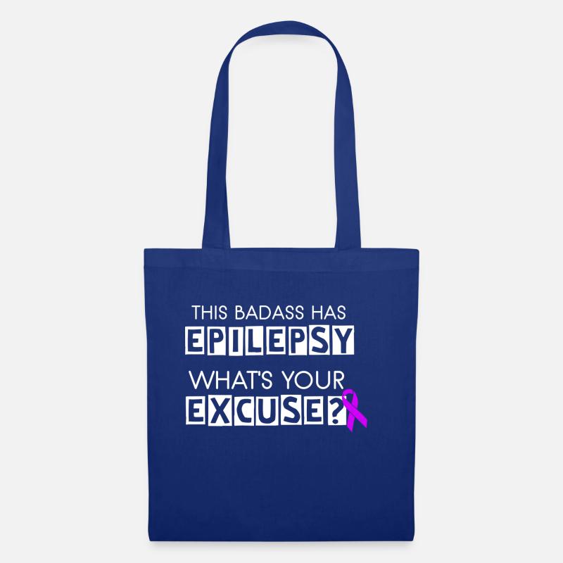 This Badass Has Epilepsy - Tote Bag - royal blue