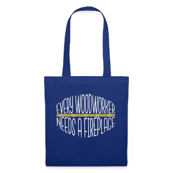 jokes present idea funny woodworking daddesign - Stoffbeutel - Royalblau - Vorne