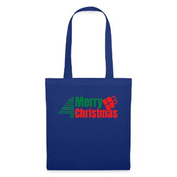Merry Christmas - Sac en tissu - bleu royal - Devant