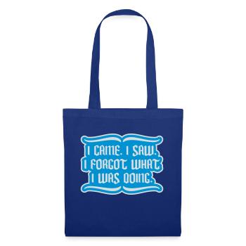 I came saw forget - Tote Bag - royal blue - Front