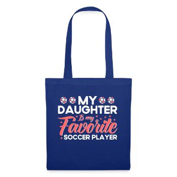 Football Mama Mère Fille Cadeau - Sac en tissu - bleu royal - Devant